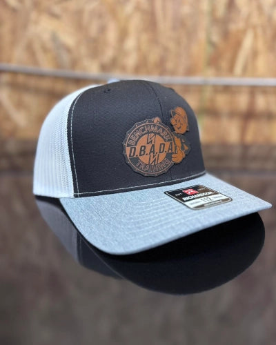 custom hats featuring modern business branding design
