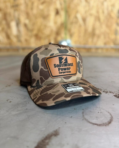 custom hats featuring simple and clean brand design
