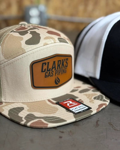 custom hats with strong visual branding for companies