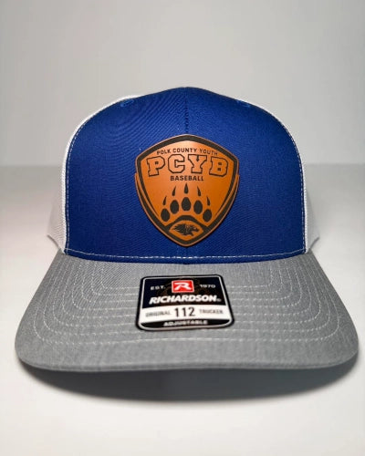 custom hats featuring bold and simple logo layout