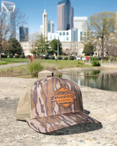 custom hats featuring unique logo placement and style