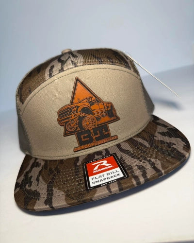 custom hats with detailed logo artwork and clean finish