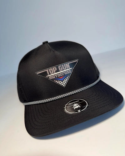custom hats featuring clean embroidered business logo