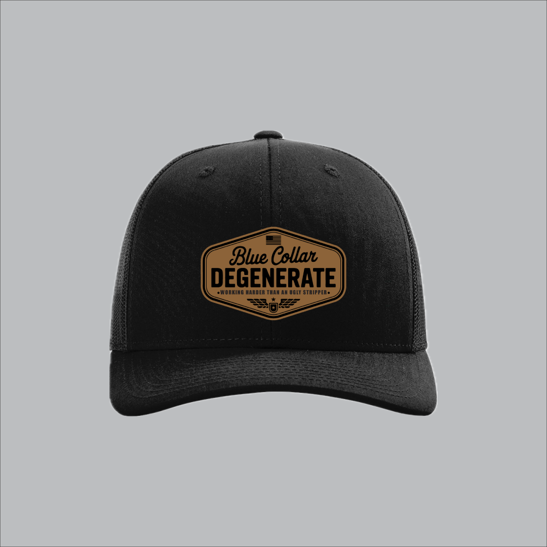 Blue Collar Degenerate (Script Badge)